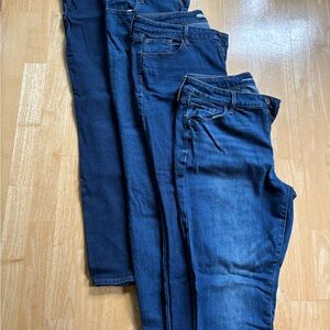 Four Pairs Old Navy Blue Skinny Jeans